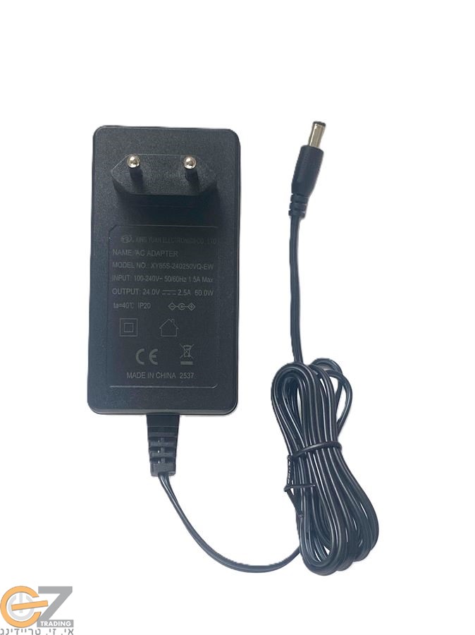 ספק כח 24 וולט 2.5 אמפר, 24V--2.5A