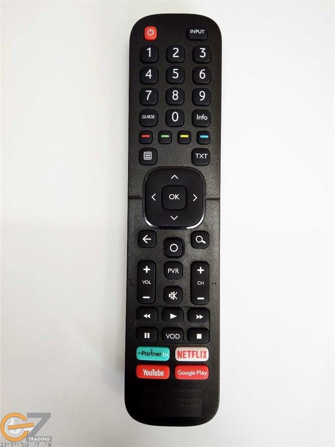 שלט חלופי לטלוויזיה HISENSE עם פרטנר PARTNER