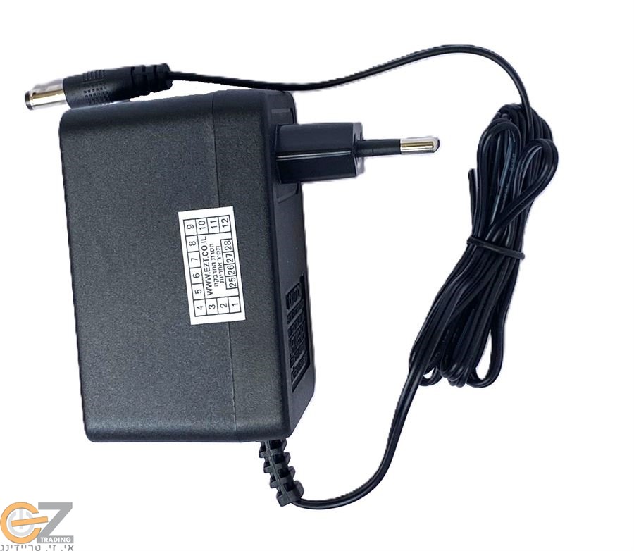 AC ספק כח 12 וולט 1.5 אמפר  12Vac -- 1.5A