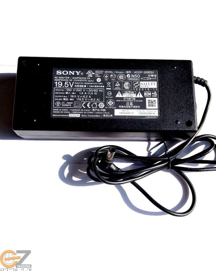 ספק כח 19.5V 6.2A למסך SONY מקורי