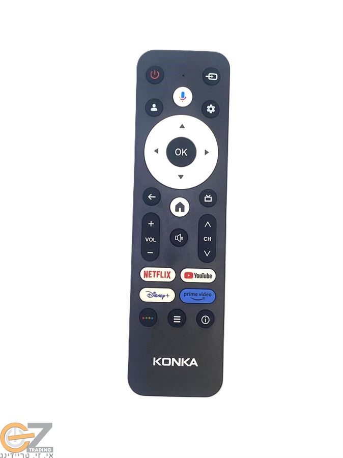 שלט חלופי לטלוויזיה KONKA עם YOUTUBE ו-NETFLIX