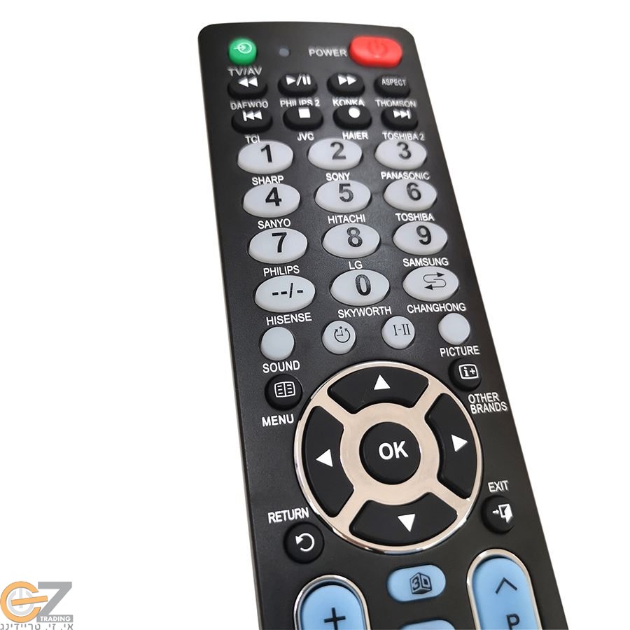 שלט TV אוניברסלי עם NETFLIX ו-YOUTUBE!