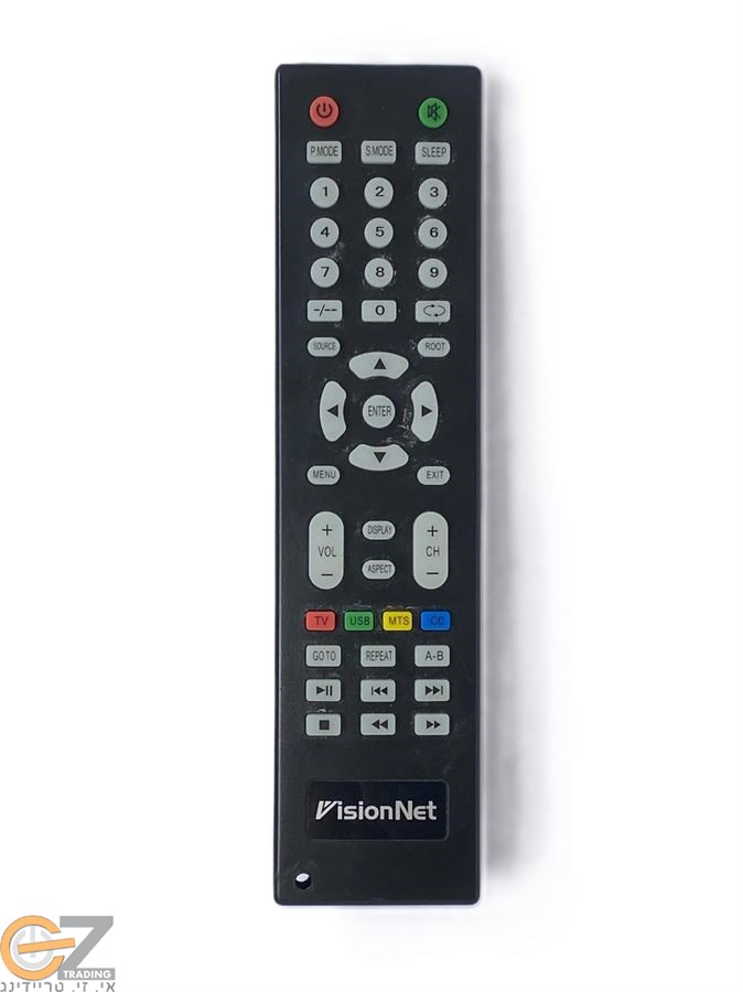 שלט תואם אורגינל לטלויזית VISIONNET